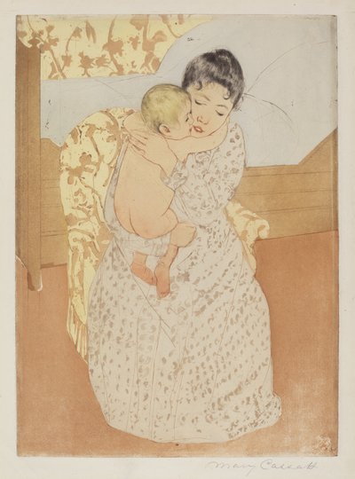 Caricia maternal, c. 1891 de Mary Cassatt