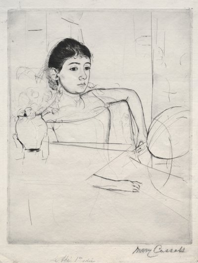 Mimi como una morena, 1889 de Mary Cassatt