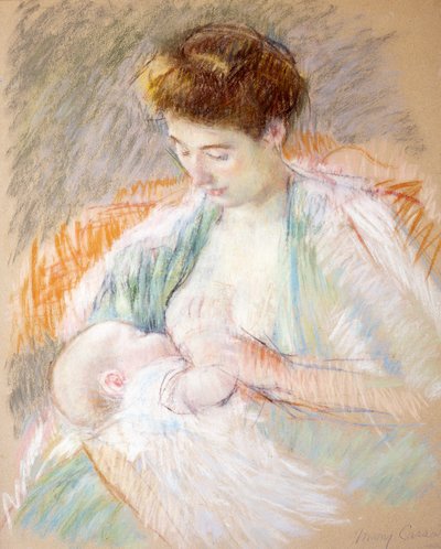 Madre Rosa Amamantando a su Hijo de Mary Cassatt