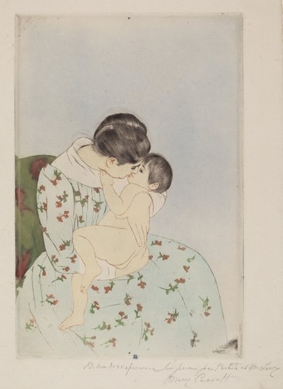 El beso de la madre de Mary Cassatt