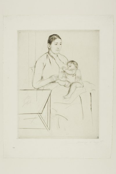 Amamantando de Mary Cassatt