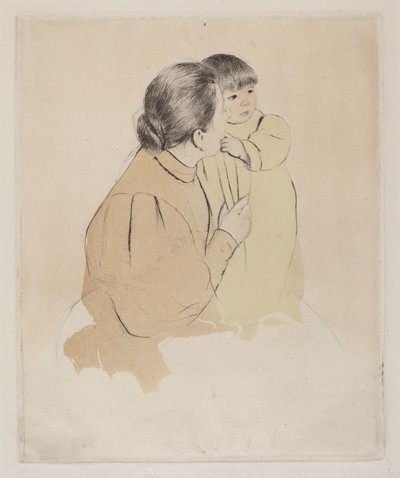 Madre campesina y niño, c. 1894. de Mary Cassatt