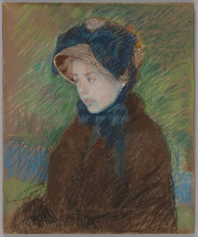 Susan con un sombrero de paja de Mary Cassatt