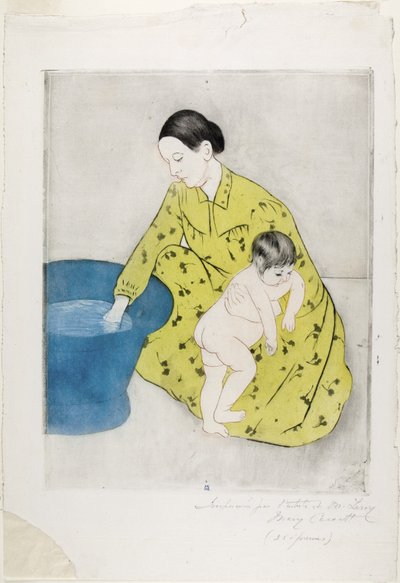 El baño, 1890-91 de Mary Cassatt