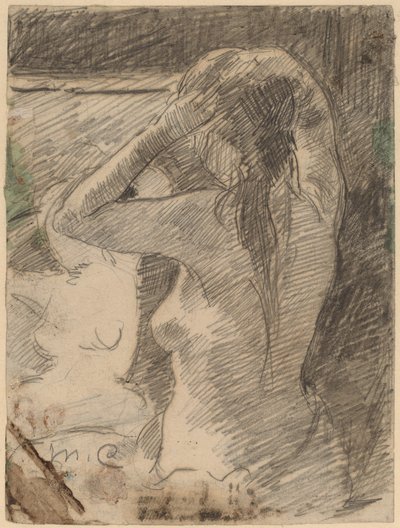 El peinado, c. 1891 de Mary Cassatt