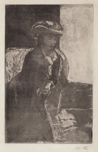 La esquina del sofá No. 3, c. 1879 de Mary Cassatt