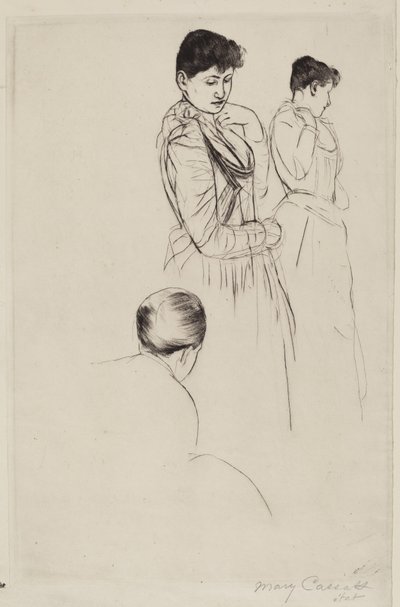 El ajuste, 1890-1891 de Mary Cassatt