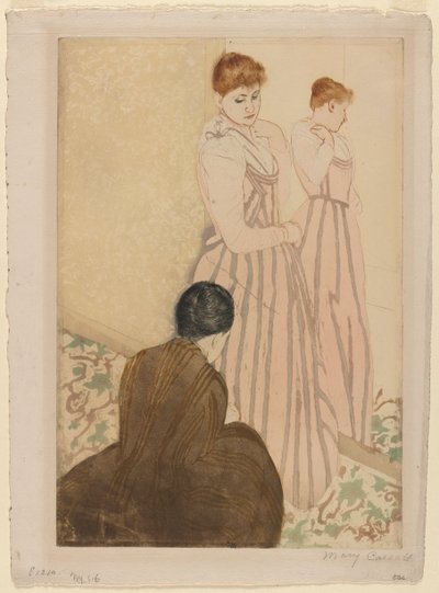 El ajuste, 1890-1891 de Mary Cassatt