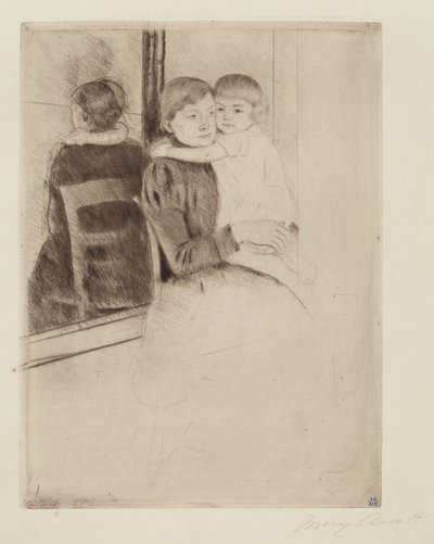 El espejo, c. 1891 de Mary Cassatt