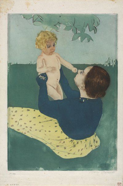 Bajo el castaño de Indias, 1896-97 de Mary Cassatt