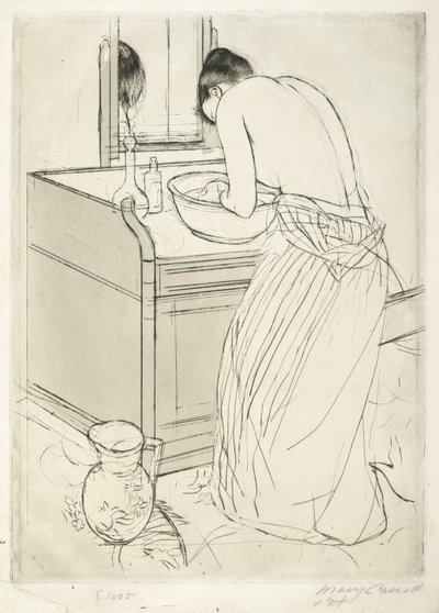 Mujer bañándose de Mary Cassatt