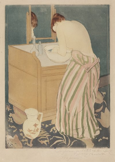 Mujer bañándose de Mary Cassatt