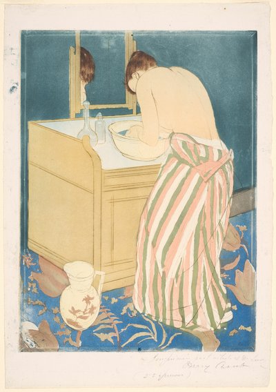 Mujer bañándose de Mary Cassatt
