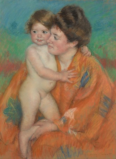 Mujer con bebé de Mary Cassatt
