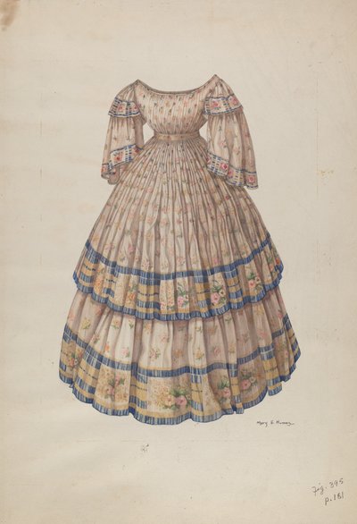 Vestido con falda de aro de Mary E. Humes
