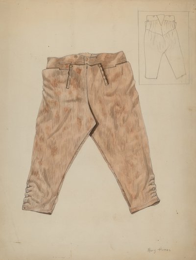 Pantalones de caza, c. 1936 de Mary E Humes