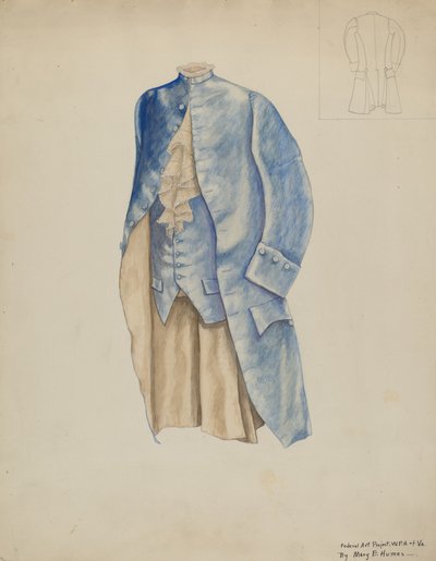 Abrigo y Chaleco de Hombre, c. 1937 de Mary E Humes