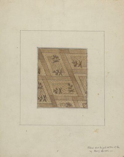 Material de vestido, c. 1937 de Mary E Humes