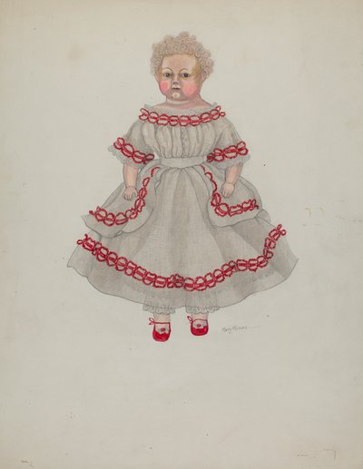 Muñeca de cera, c. 1936 de Mary E Humes