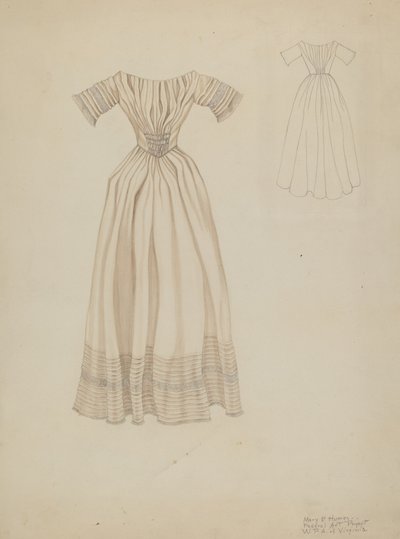 Vestido de novia, c. 1937 de Mary E Humes