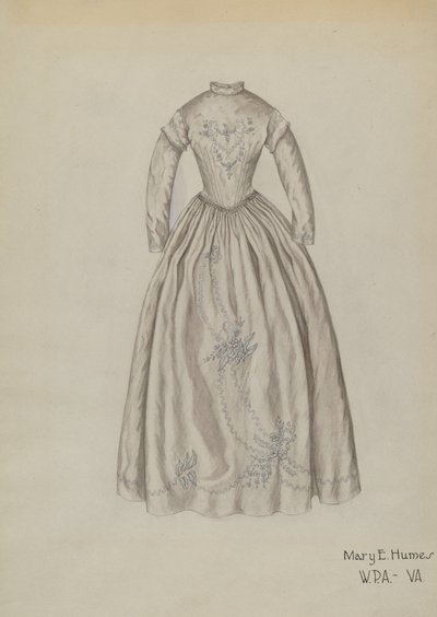 Vestido de novia, c. 1939 de Mary E Humes
