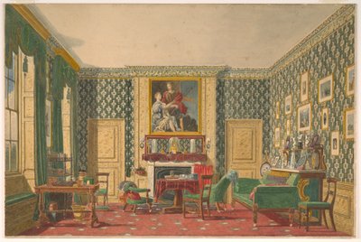 Dibujo, Un interior, 1837-40 de Mary Ellen Best