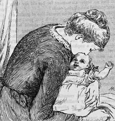 Una madre abrazando a su hijo de Mary Ellen Edwards