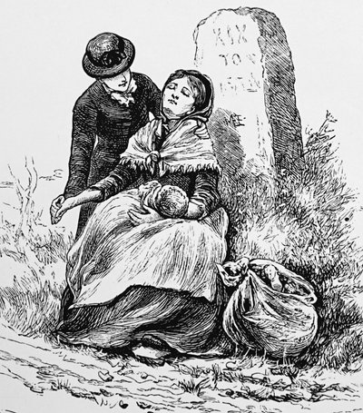 Una madre soltera y su bebé encontrados exhaustos al borde del camino de Mary Ellen Edwards