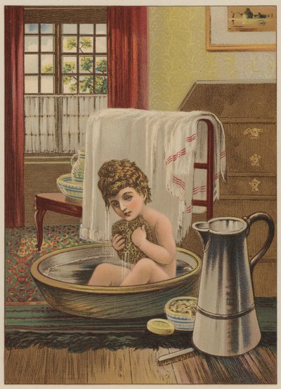 Niño tomando un baño de Mary Ellen Edwards