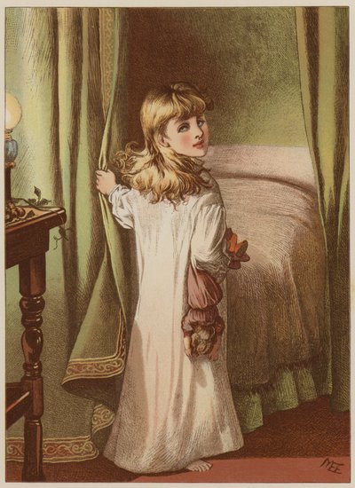 Niña retirándose a la cama de Mary Ellen Edwards
