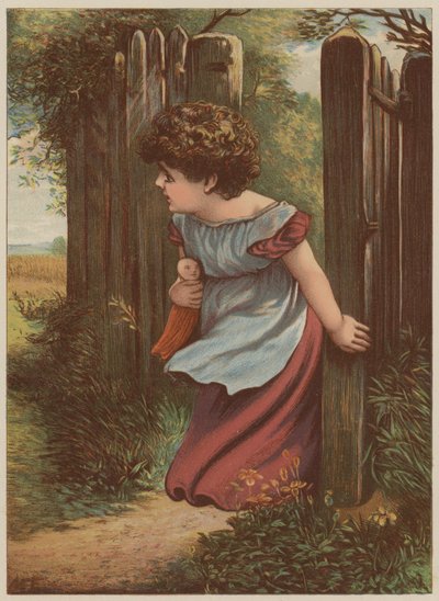 Niña esperando al cartero de Mary Ellen Edwards