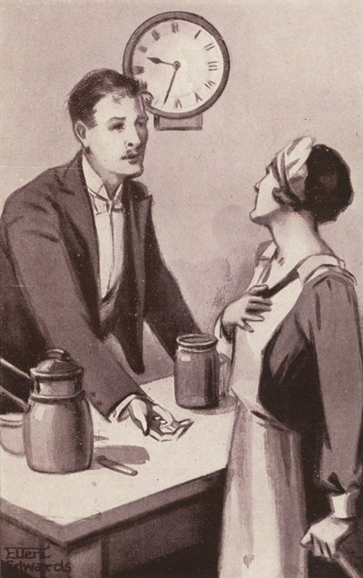Ilustración para Kipps de H G Wells (litografía) de Mary Ellen Edwards