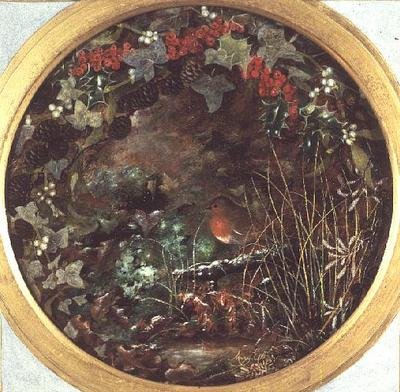 Invierno (medallón con petirrojo) de Mary Ensor