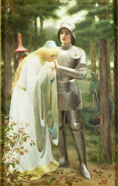Britomart y Amoret de Mary F. Raphael