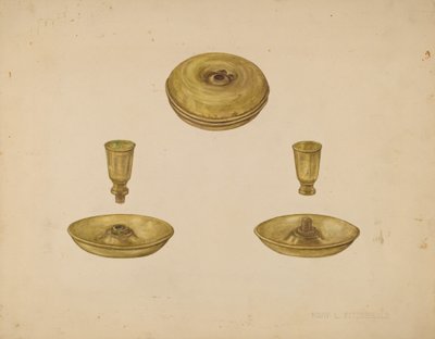 Candelabro, c. 1938 de Mary Fitzgerald