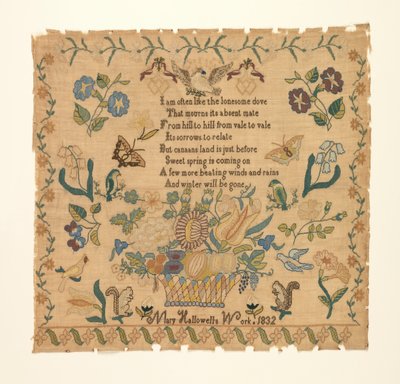 Muestrario de Mary Hallowell