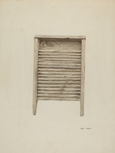 Tabla de lavar de Mary Hansen