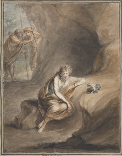 Imogen en la cueva, "Cymbeline", Acto III, Escena VI de Mary Hoare