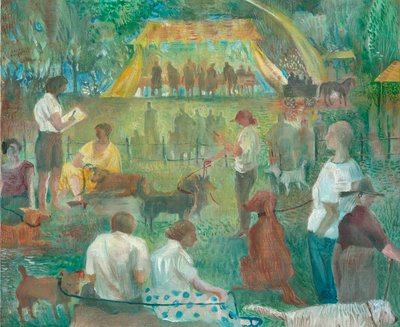 Dog Show, Wadebridge, 2012 (óleo sobre tabla) de Mary Kuper