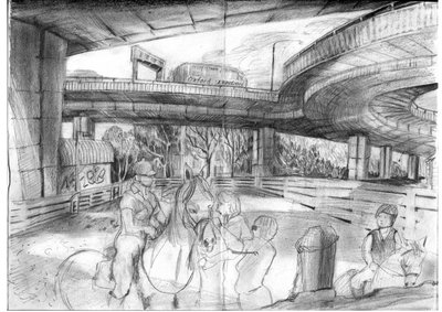 Montar a caballo bajo el Westway de Mary Kuper