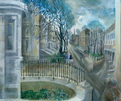 Ladbroke Grove en confinamiento: 6, hacia la Iglesia de San Juan, 2021 de Mary Kuper