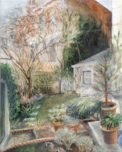 London Garden, 2002 (óleo sobre tabla) de Mary Kuper