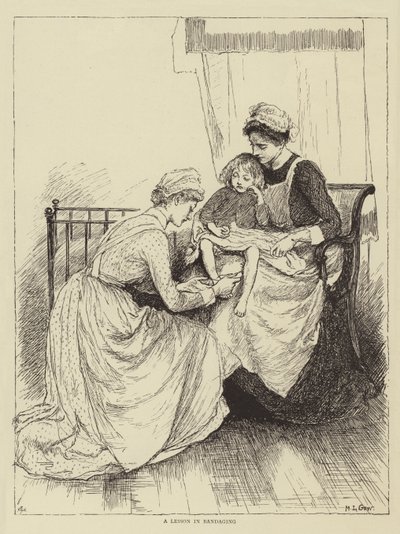 Ilustración para La historia de una enfermera, de Honnor Morten de Mary L. Gow