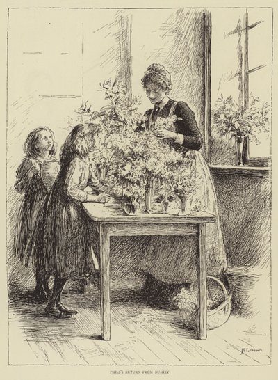Ilustración para La Historia de una Enfermera, por Honnor Morten de Mary L. Gow