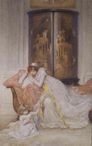 Madre e hijo, c.1890 de Mary L. Gow
