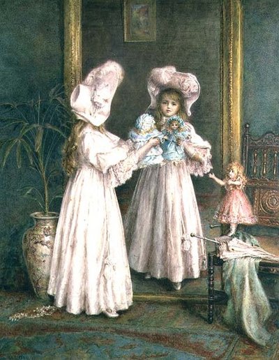 Jugando con sus muñecas de Mary L. Gow