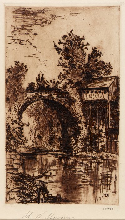 Puente sobre el Buskill, Easton, Pa. de Mary Nimmo Moran
