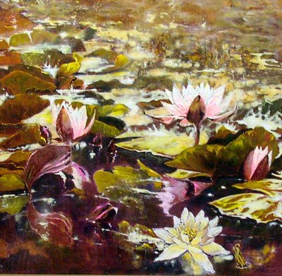 Lirios en los jardines de Melbourne de Mary Smith