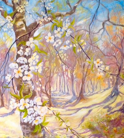 Grandes flores en primavera de Mary Smith