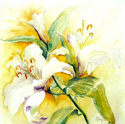 lirios blancos de Mary Smith